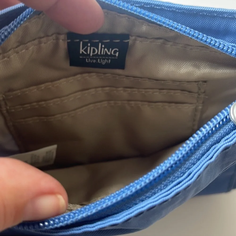 Kipling Selene Wristlet Bag Sleepy Blue
